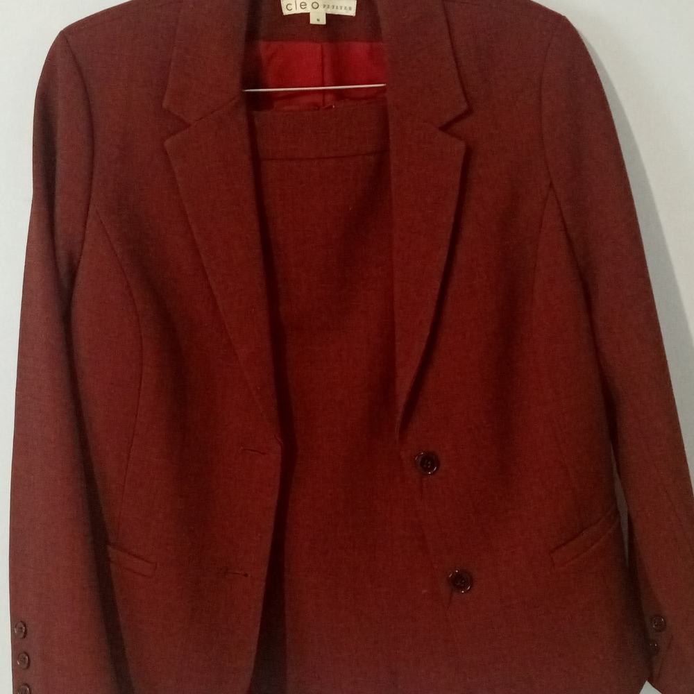 Cleo Red Women's Blazer and Skirt